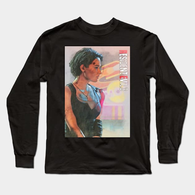 Jill Valentine Long Sleeve T-Shirt by ZNEVA